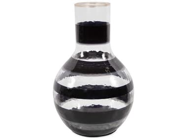 Howard Elliott Vector Black Gold Bottle Vase HE51369