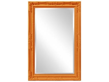 Howard Elliott Queen Ann Glossy Orange 24''W x 36''H Rectangular Wall Mirror HE53081O