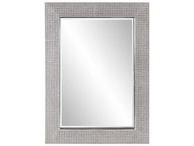 Howard Elliott Lancelot Nickel Rectangular Wall Mirror HE53135