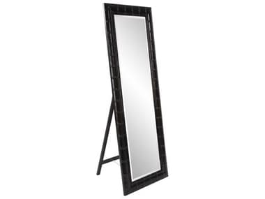 Howard Elliott Thailand Black Rectangular Floor Mirror HE53139