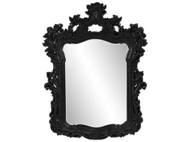 Howard Elliott Turner Matte Black 43''W x 56''H Wall Mirror HE53156