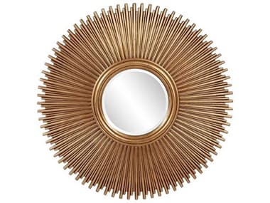 Howard Elliott Singapore Antique Gold Sunburst Wall Mirror HE53177