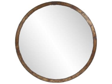 Howard Elliott Marius Acid Treated Round Wall Mirror HE55004