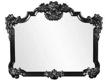 Howard Elliott Avondale Glossy Black 39''W x 48''H Wall Mirror HE56006BL