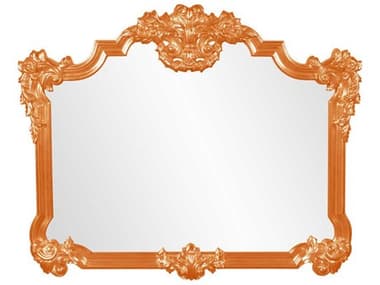 Howard Elliott Avondale Glossy Orange 39''W x 48''H Wall Mirror HE56006O