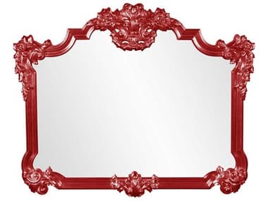 Howard Elliott Avondale Glossy Red 39''W x 48''H Wall Mirror HE56006R