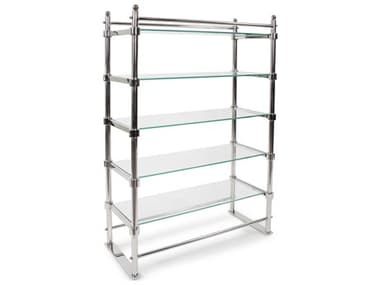 Howard Elliott Scola 36" Silver Bookcase HE58061