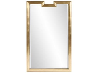 Howard Elliott Danube Bright Gold 30''W x 48''H Rectangular Wall Mirror HE60028