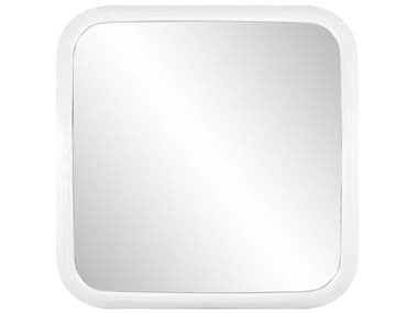 Howard Elliott Templeton Matte White Square Wall Mirror HE66053