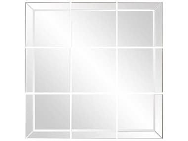 Howard Elliott Grid 20'' Square Wall Mirror HE68075