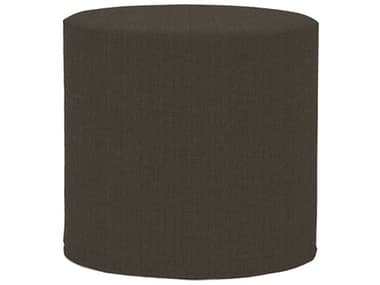 Howard Elliott 18" Sterling Charcoal Gray Fabric Upholstered Ottoman HE851201
