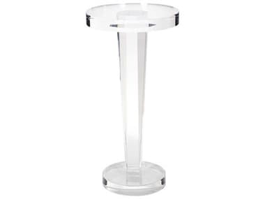 Howard Elliott Round Acrylic Clear End Table HE87018