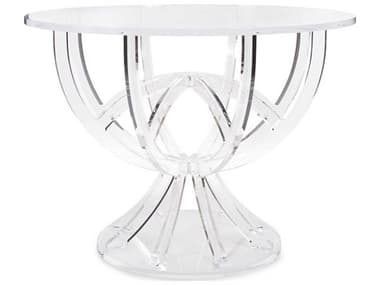 Howard Elliott Kalare Round Acrylic Clear Dining Table HE87022