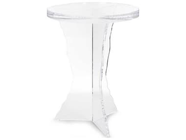 Howard Elliott Chambord Round Acrylic Clear End Table HE87025