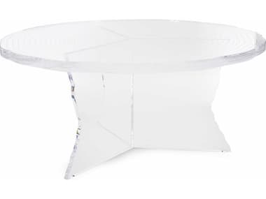 Howard Elliott Chambord Round Acrylic Clear Coffee Table HE87026