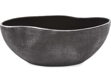 Howard Elliott Textured Black Decorative Bowl HE89121
