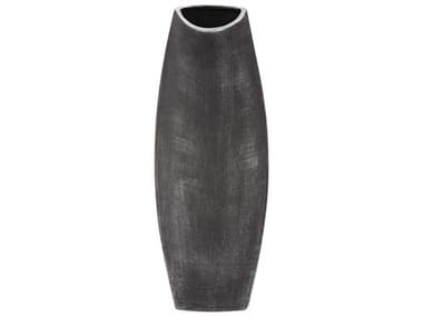 Howard Elliott Textured Black 7'' Free Formed Vase HE89123