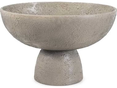 Howard Elliott Taupe Textured Blanton Round Decorative Bowl HE91165