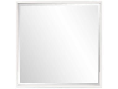 Howard Elliott Isa Glossy White 40'' Square Wall Mirror HE92210