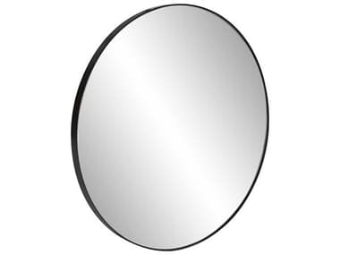 Howard Elliott Van Buren Black Round Wall Mirror HE94059