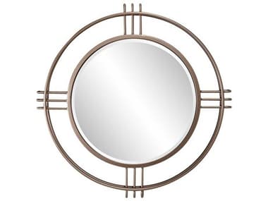 Howard Elliott Cullen Bronze Round Wall Mirror HE94140