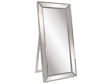 Howard Elliott Titus Silver Leaf 30''W x 70''H Rectangular Floor Mirror HE99129
