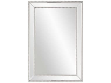 Howard Elliott Gemma Beaded Glass Trim 32''W x 47''H Rectangular Wall Mirror HE99183