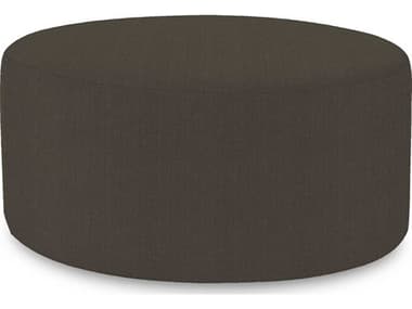 Howard Elliott Universal Round Sterling Charcoal Ottoman Cover HEC132201