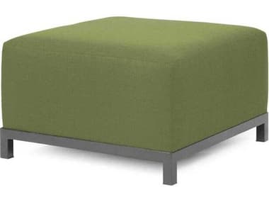 Howard Elliott Outdoor Axis Seascape Moss Fabric Cushion Ottoman HEOKQ902T299