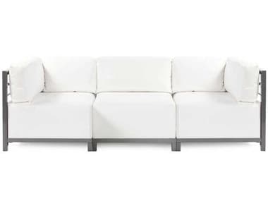 Howard Elliott Outdoor Axis Atlantis White Fabric Cushion Sofa HEOKQ923T944