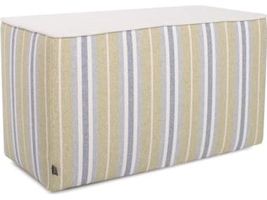 Howard Elliott Outdoor Universal Dune Moss Fabric Cushion Bench HEOQ1301351