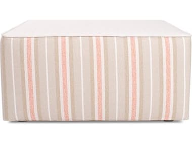 Howard Elliott Outdoor Universal Dune Terra Fabric Cushion Ottoman HEOQ1331350