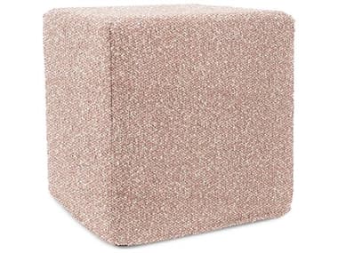 Howard Elliott Outdoor No Tip Alicante Blush Fabric Cushion Ottoman HEOQ8501335