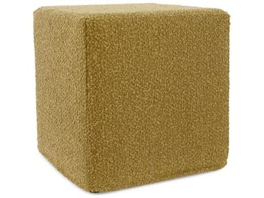 Howard Elliott Outdoor No Tip Alicante Gold Fabric Cushion Ottoman HEOQ8501339