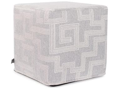 Howard Elliott Outdoor No Tip Syros Fog Fabric Cushion Ottoman HEOQ8501353