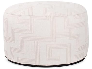 Howard Elliott Outdoor Syros Natural Fabric Cushion Ottoman HEOQ8711352