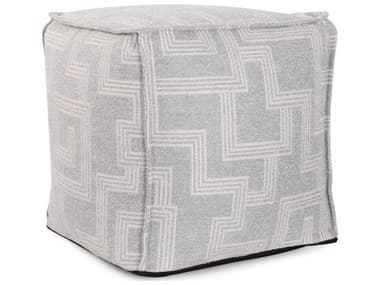 Howard Elliott Outdoor Syros Fog Fabric Cushion Ottoman HEOQ8731353