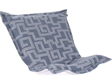 Howard Elliott Outdoor Puff Scroll Syros Denim Patio Cover HEOQC3001354