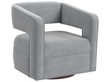 HF Custom Mateo Swivel 30&quot; Gray Fabric Accent Chair HFC159840049294PALI