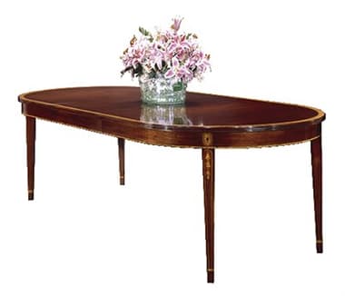 Henkel Harris 72&quot; Oval Wood Dining Table HH2225V