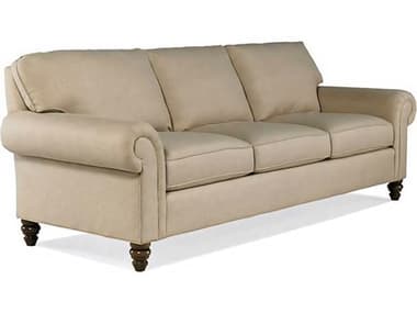 Hickory White Wilton 100" Modern Walnut Beige Fabric Upholstered Sofa HIW020SW11TMC