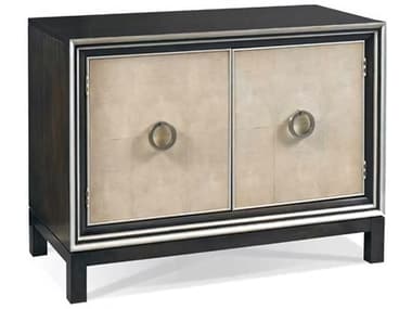 Hickory White Eric Low 2-Door Accent Cabinet with Faux Shagreen HIW105S
