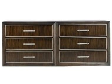 Hickory White Ivan 74" Wide 6-Drawers Brown Maple Wood Double Dresser HIW109W