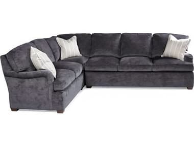Hickory White Essex 114" Wide 3-Piece Gray Fabric Upholstered Sectional Sofa HIW127SECTIONALMC