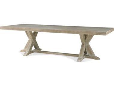 Hickory White Urban Loft 112" Rectangular Wood Washed Canvas Dining Table HIW15012MC