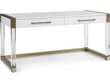 Hickory White Odyssey Sugar Oak Wood Argon Acrylic Writing Desk HIW2135127FIN