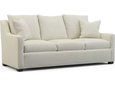 Hickory White Linwood 80" Modern Walnut Beige Fabric Upholstered Sofa HIW240PX05WMC