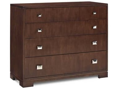 Hickory White Trellis 44" Wide Brown Ash Wood Accent Chest HIW26360