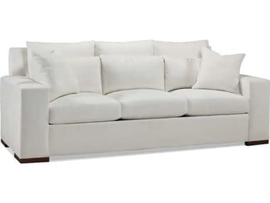 Hickory White Custom Elements Upholstery 100" Platinum Fabric Upholstered Sofa HIW334DX11ZMC
