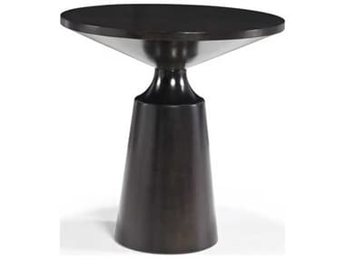 Hickory White Central Park 28" Round Wood Cafe Noir End Table HIW39321MC